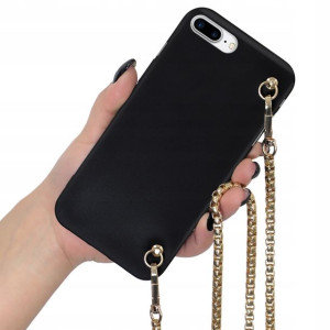 Etui Mat Blink do IPHONE 7 PLUS Złoty Łańcuszek