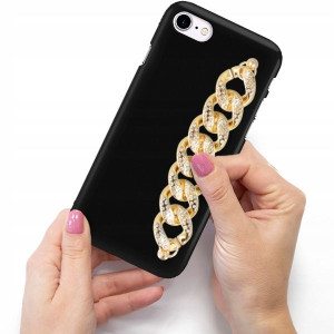 Etui Mat Blink Do iPHONE SE2/ SE3 Złoty Łańcuszek
