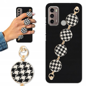 Etui Mat Blink do MOTOROLA G60 Łańcuszek Pepitka