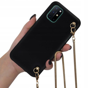 Etui Mat Blink do ONEPLUS 8T Długi Złoty Łańcuszek