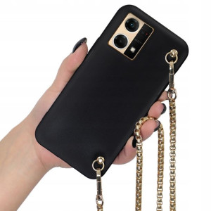 Etui Mat Blink do OPPO RENO 7 4G Złoty Łańcuszek