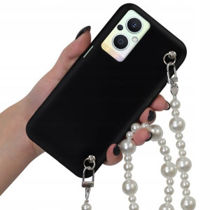Etui Mat Blink do OPPO RENO 7Z 5G Łańcuszek Perły