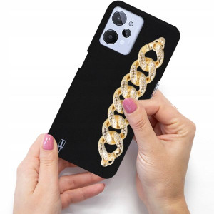 Etui Mat Blink Do REALME C31 Case Złoty Łańcuszek