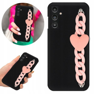 Etui Mat Blink do SAMSUNG A14 5G Serce Jasny Róż