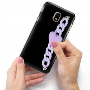 Etui Mat Blink Do SAMSUNG J4 2018 Łańcuszek Serce