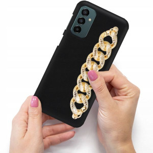 Etui Mat Blink Do SAMSUNG M23 5G Złoty Łańcuszek