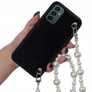 Etui Mat Blink do SAMSUNG M23 5G Łańcuszek Perły