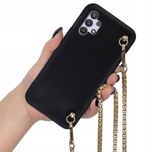 Etui Mat Blink do SAMSUNG M32 5G Złoty Łańcuszek