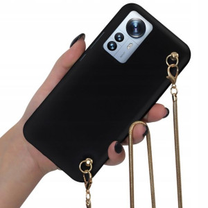 Etui Mat Blink do XIAOMI 12 PRO 5G Złoty Łańcuszek