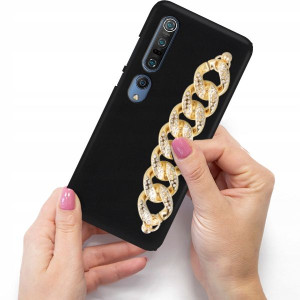 Etui Mat Blink Do XIAOMI Mi 10 PRO Złoty Łańcuszek