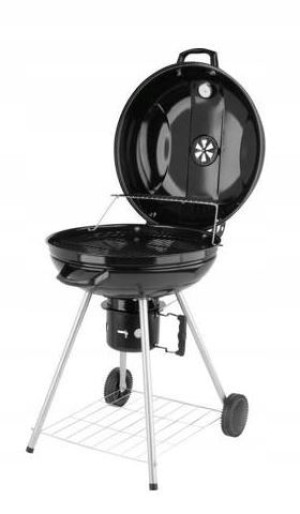 Grill Węglowy Okrągły Z Pokrywą 54cm Lund