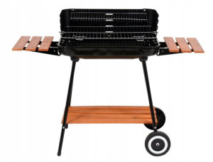 Grill Węglowy Z Półkami, Ruszt 53*33cm Lund