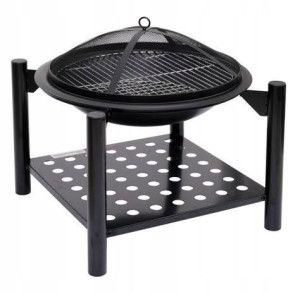 Palenisko Stalowe Z Rusztem 50cm, Drewutnia Lund