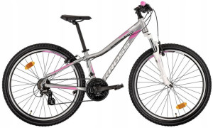 Rower MTB Kross Lea 2.0 srebrny rama 13 cali