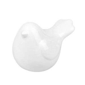 Figurka dekoracyjna z porcelany duży biały ptaszek