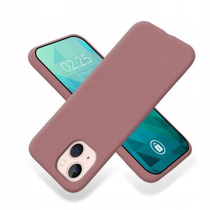 Etui Mat Ciemny Róż IPHONE 13 Ochronne Case Guma