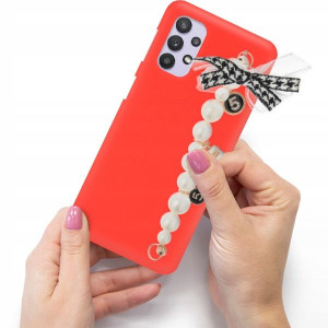 Etui Mat Czerwone Blink SAMSUNG A32 5G Case Uchwyt