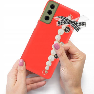 Etui Mat Czerwone Blink SAMSUNG S21FE Case Uchwyt