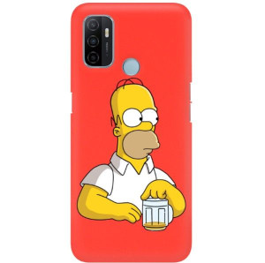 Etui Mat Czerwone do OPPO A53 2020 Filmowe Wzory