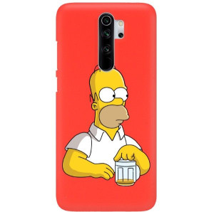 Etui Mat Czerwone do XIAOMI REDMI NOTE 8 PRO Wzory