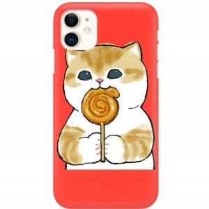 Etui Mat Czerwony do IPHONE 11 Kreskówki Top Wzory