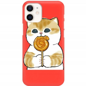 Etui Mat Czerwony do IPHONE 12 MINI Bajkowe Wzory