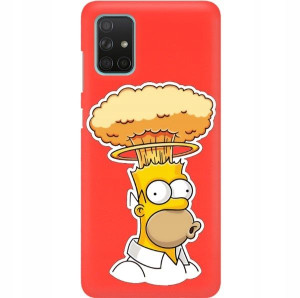 Etui Mat Czerwony do SAMSUNG A71 Memy Mix Wzorów