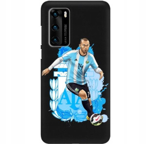 Etui Mat do HUAWEI P40 Football Piłka Nożna Wzory