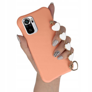 Etui Mat Do XIAOMI REDMI NOTE 10S Case Białe Serca