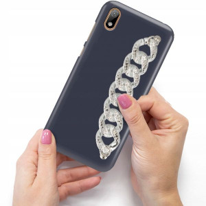 Etui Mat Granat Blink do HUAWEI Y5 2019 Łańcuszek