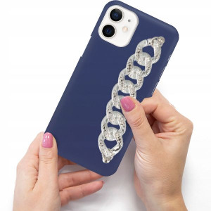 Etui Mat Granat Blink do IPHONE 12 MINI Łańcuszek