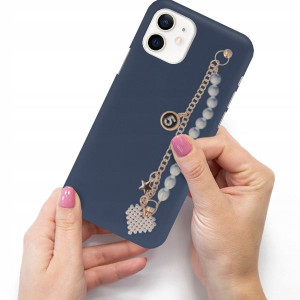 Etui Mat Granat Blink do IPHONE 12 PRO Łańcuszek