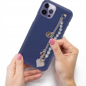 Etui Mat Granat Blink do IPHONE 14 PRO Łańcuszek