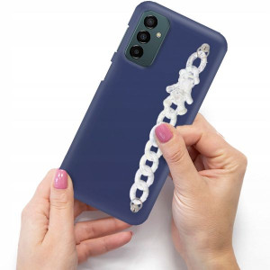 Etui Mat Granat Blink do SAMSUNG M23 5G Łańcuszek