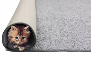 Dywan Szary Tampa Dywany Shaggy 100x300 Włochacz