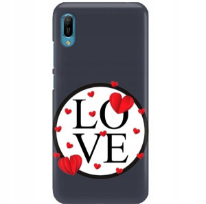 Etui Mat Granat do HUAWEI Y6 2019 Walentynki Wzory