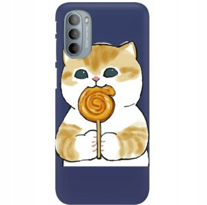 Etui Mat Granat do MOTOROLA G41 4G Kreskówki Wzory