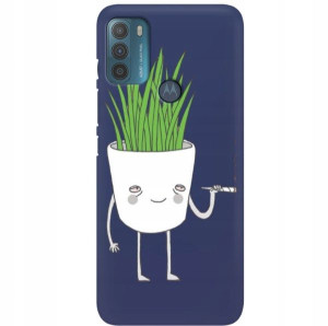 Etui Mat Granat do MOTOROLA G50 Case Memy Wzory