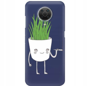 Etui Mat Granat do NOKIA G20 Ochronne Memy Wzory