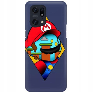 Etui Mat Granat do OPPO FIND X5 PRO Bajki Wzory