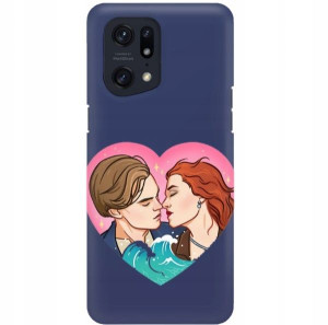 Etui Mat Granat do OPPO FIND X5 PRO Miłość Wzory