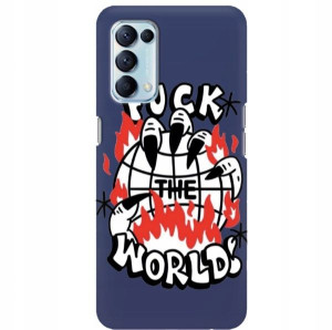 Etui Mat Granat do OPPO RENO 5 4G Case Memy Wzory