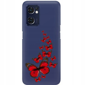 Etui Mat Granat do OPPO RENO 7 5G Walentynki Wzory