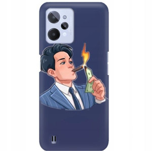 Etui Mat Granat do REALME C31 Filmy Seriale Wzory