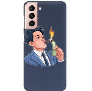 Etui Mat Granat do SAMSUNG S21 Filmy Seriale Wzory