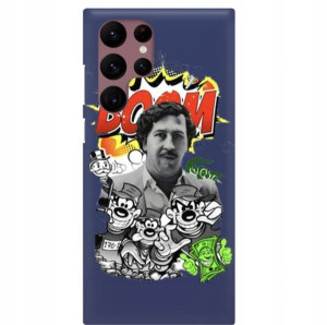 Etui Mat Granat do SAMSUNG S22 ULTRA Seriale Wzory