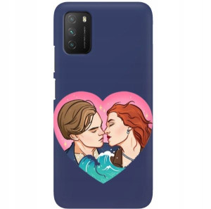 Etui Mat Granat do XIAOMI POCO M3 Walentynki Wzory