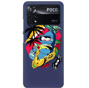 Etui Mat Granat do XIAOMI POCO M4 PRO 4G Top Wzory