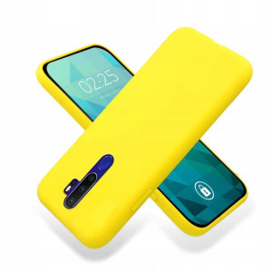 Etui Mat Żółte do OPPO A11X Case Ochronne Smooth