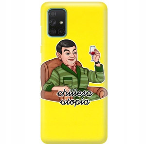 Etui Mat Żółte do SAMSUNG A71 Serialowe Top Wzory